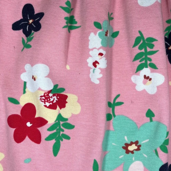 Hanna Andersson Pink Floral Dress Girls Size 120CM or US 7 - Picture 4 of 7